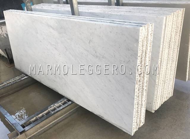 BIANCO CARRARA - Marmo leggero - Prodotto da FFPANELS®